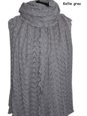 Invero Stola KELLIE - 100% Schurwolle (Merino extra fein)