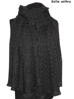 Invero Stola KELLIE - 100% Schurwolle (Merino extra fein)