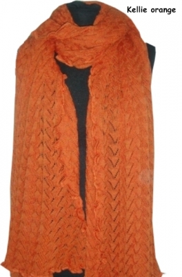 Invero Stola KELLIE - 100% Schurwolle (Merino extra fein)