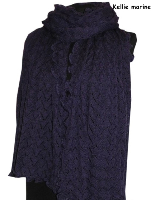 Invero Stola KELLIE - 100% Schurwolle (Merino extra fein)