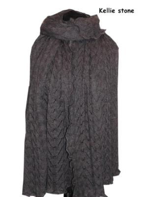 Invero Stola KELLIE - 100% Schurwolle (Merino extra fein)