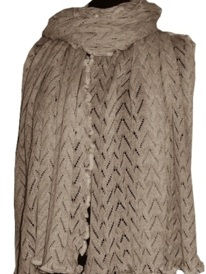 Invero Stola KELLIE - 100% Schurwolle (Merino extra fein)