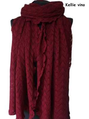 Invero Stola KELLIE - 100% Schurwolle (Merino extra fein)