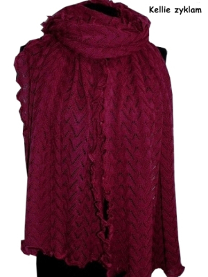 Invero Stola KELLIE - 100% Schurwolle (Merino extra fein)