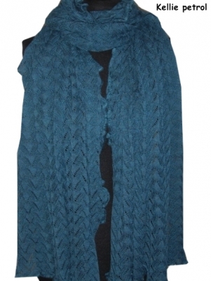 Invero Stola KELLIE - 100% Schurwolle (Merino extra fein)