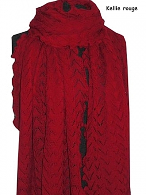 Invero Stola KELLIE - 100% Schurwolle (Merino extra fein)