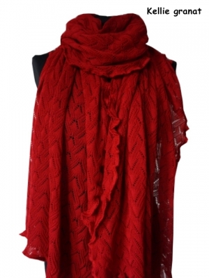 Invero Stola KELLIE - 100% Schurwolle (Merino extra fein)