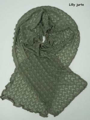 Invero Schal LILLY - 100% Schurwolle (Merino extra fein)