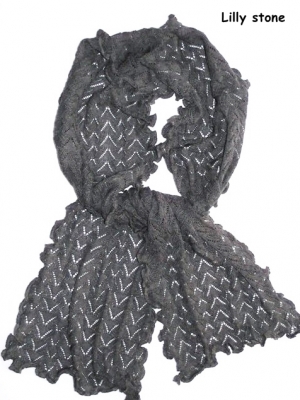 Invero Schal LILLY - 100% Schurwolle (Merino extra fein)
