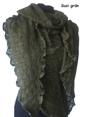 Invero SUSI Dreiecktuch - 100% Schurwolle (Merino extra fein)