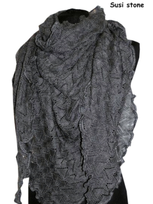 Invero SUSI Dreiecktuch - 100% Schurwolle (Merino extra fein)