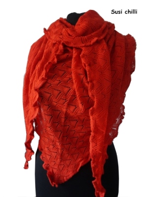 Invero SUSI Dreiecktuch - 100% Schurwolle (Merino extra fein)