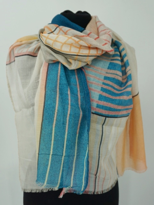 Salto Schal Liana - 60% Baumwolle / 20% Modal / 20% Leinen