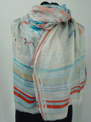 Salto Schal Kim - 60% Baumwolle / 20% Modal / 20% Leinen