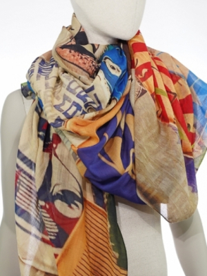 Ahmaddy Schal Tibet - 20% Seide / 80% Baumwolle
