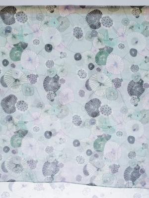 Ahmaddy Seidenschal Circle mint - 100% Seide