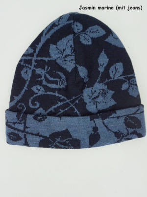 Invero M�tze Jasmin - 100% Schurwolle (Merino extra fein)
