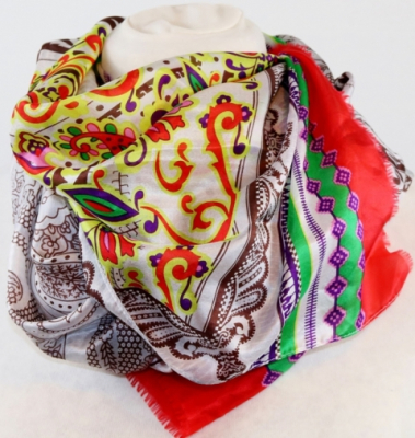 Ahmaddy Seidenschal Paisley - 100% Seide