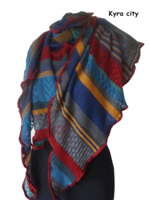 Invero KYRA Tuch - 100% Schurwolle (Merino extra fein)