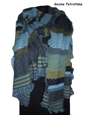 Invero Stola GESINE - 100% Schurwolle (Merino extra fein)