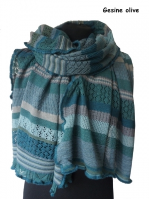 Invero Stola GESINE - 100% Schurwolle (Merino extra fein)