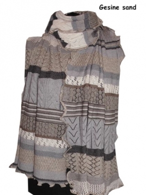Invero Stola GESINE - 100% Schurwolle (Merino extra fein)
