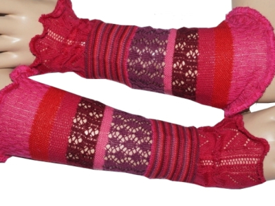 Invero Stulpen RUBY - 100% Schurwolle (Merino extra fein)