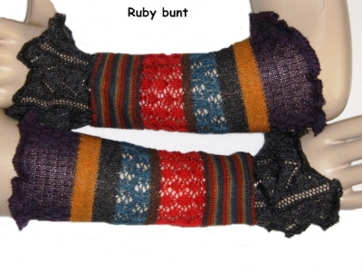 Invero Stulpen RUBY - 100% Schurwolle (Merino extra fein)