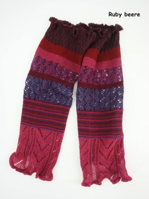 Invero Stulpen RUBY - 100% Schurwolle (Merino extra fein)