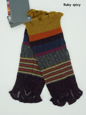 Invero Stulpen RUBY - 100% Schurwolle (Merino extra fein)