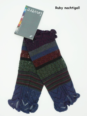 Invero Stulpen RUBY - 100% Schurwolle (Merino extra fein)