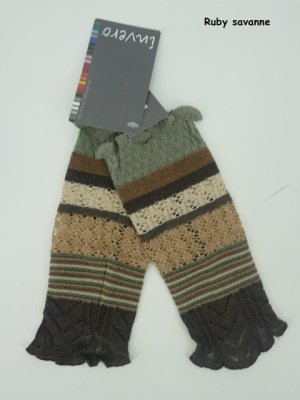 Invero Stulpen RUBY - 100% Schurwolle (Merino extra fein)
