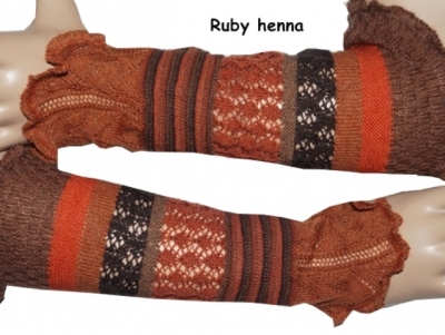 Invero Stulpen RUBY - 100% Schurwolle (Merino extra fein)