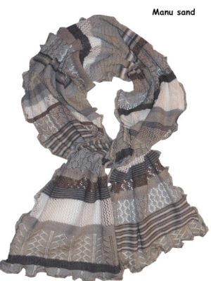 Invero Schal MANU - 100% Schurwolle (Merino extra fein)
