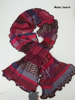 Invero Schal MANU - 100% Schurwolle (Merino extra fein)