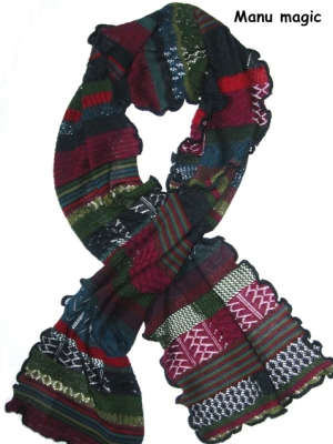 Invero Schal MANU - 100% Schurwolle (Merino extra fein)
