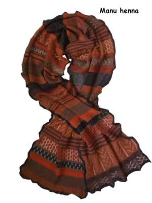 Invero Schal MANU - 100% Schurwolle (Merino extra fein)