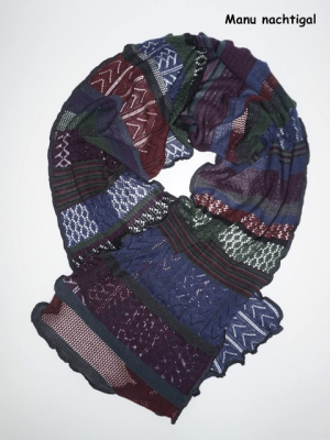 Invero Schal MANU - 100% Schurwolle (Merino extra fein)