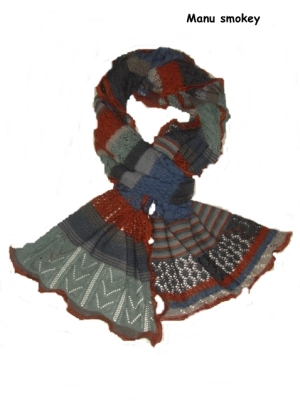 Invero Schal MANU - 100% Schurwolle (Merino extra fein)