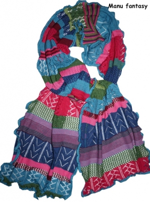 Invero Schal MANU - 100% Schurwolle (Merino extra fein)