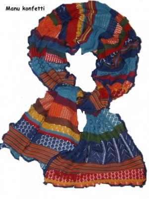 Invero Schal MANU - 100% Schurwolle (Merino extra fein)