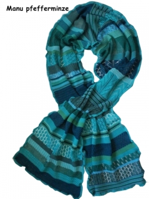 Invero Schal MANU - 100% Schurwolle (Merino extra fein)