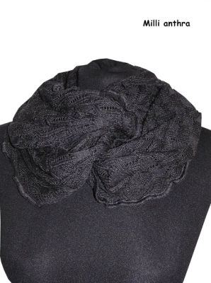 Invero Drehschal Milli - 100% Schurwolle (Merino extra fein)