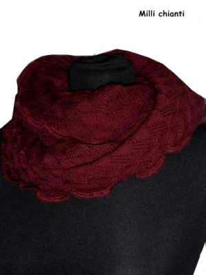 Invero Drehschal Milli - 100% Schurwolle (Merino extra fein)