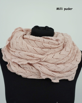 Invero Drehschal Milli - 100% Schurwolle (Merino extra fein)