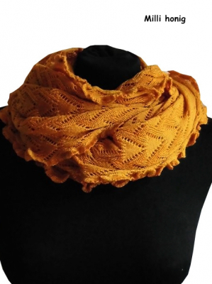 Invero Drehschal Milli - 100% Schurwolle (Merino extra fein)