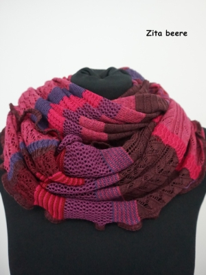 Invero Drehschal ZITA - 100% Schurwolle (Merino extra fein)