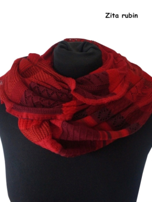 Invero Drehschal ZITA - 100% Schurwolle (Merino extra fein)