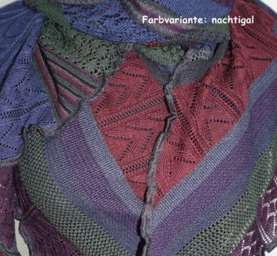 Invero Drehschal ZITA - 100% Schurwolle (Merino extra fein)