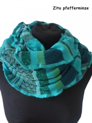 Invero Drehschal ZITA - 100% Schurwolle (Merino extra fein)